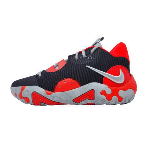 Nike PG 6 Paul George Men's Basketball Shoes, Black/Wolf Grey-University Red, 9 M US