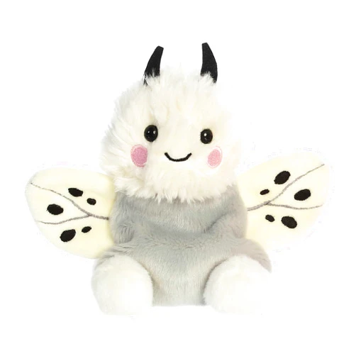 Aurora® Adorable Palm Pals™ Astra Moth™ Stuffed Animal - Pocket-Sized Play - Collectable Fun - White 5 Inches