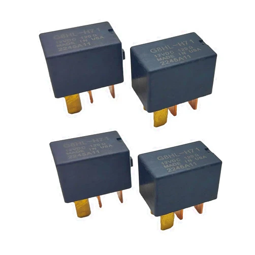 Oxinyra 4 Pieces G8HL-H71 AC Starter Relay-39794-SDA-A03,39794-SDA-A05 Compatible for Accord Civic CR-V CR-Z Crosstour Element Insight Odyssey Pilot TL TSX MDX (Balck)