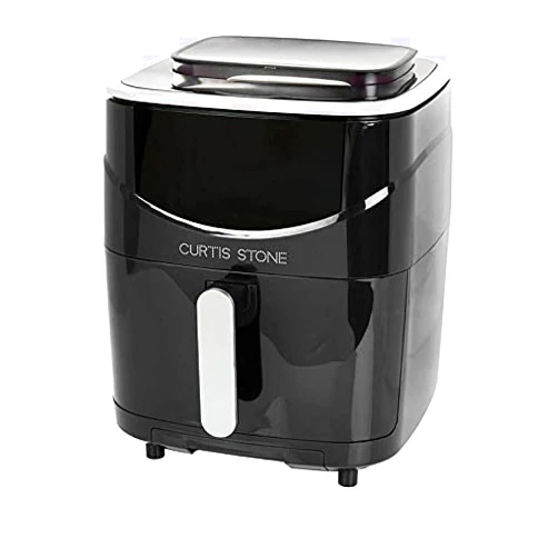 Curtis Stone 6.9-Quart Dura-Pan Air Fryer and Steamer Combo (Renewed), Black