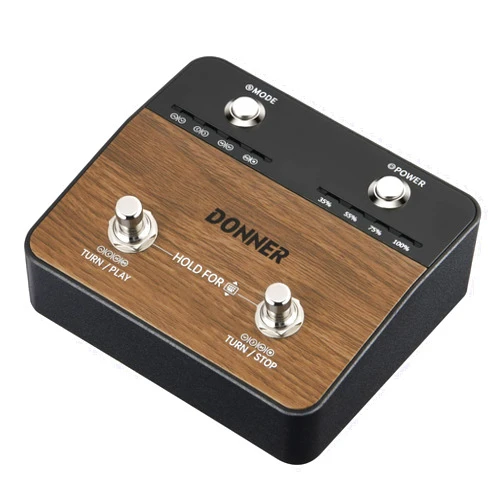 Donner DBM-1 Wireless Page Turner Pedal Teleprompter App Control Foot Pedal for Tablets Phones Rechargeable