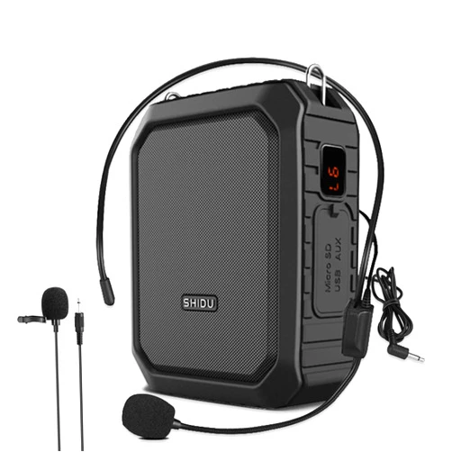 ResponseBridge Bluetooth Voice Amplifier with Lapel Mic/Microphone Headset-18W IPX5 Waterproof Small Megaphone Speaker Pa System, Portable Microphone and Speaker for Teachers Tour Guide 800Plus