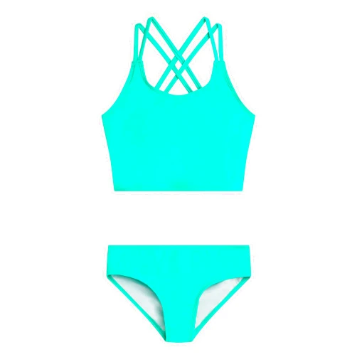 Kanu Surf Girls Waverly UPF 50 Beach Sport Criss-Cross Tankini