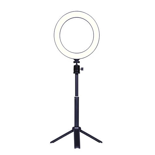 Kenko KL-04RL LED Light with Compact Tripod, 8 Inch LED Ring Light, 10 Brightness Levels Adjustment, for Video Distribution and Vlogging