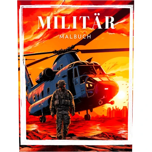 Mira Sanches Malbuch Militär Part.2: Für Kinder 4-12, Militär & Streitkräfte, Panzer, Hubschrauber, Soldaten, Gewehre, Marine, Flugzeuge, Schiffe, Hubschrauber ... Aktivitätsbuch für Kinder (German Edition)