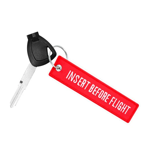 TOKCKYBL Premium Motorcycle Keychain - Durable Embroidered Key Tag for Riders of Cars, ATV, Dirt Bikes, Scooter & More