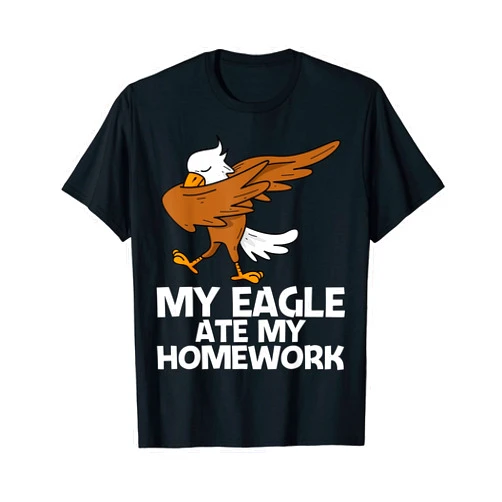 Best Eagle Gifts American Forest Wildlife Bird Co. Cool Eagle Kids Boys Dabbing Bald Flying Animal T-Shirt