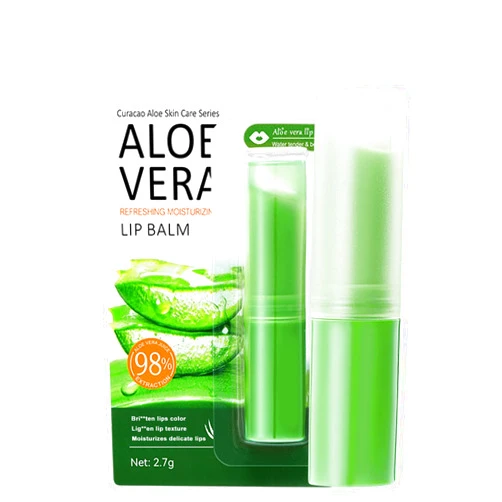 Q.Z.Art Sadoer Aloe Vera Lip Balm Chapstick, Ultra Hydrating Plant-Based Formula for Soft Lips, 98% Natural Moisturizer, Long-Lasting Nourishment for Dry & Sensitive Lips（1PCS）