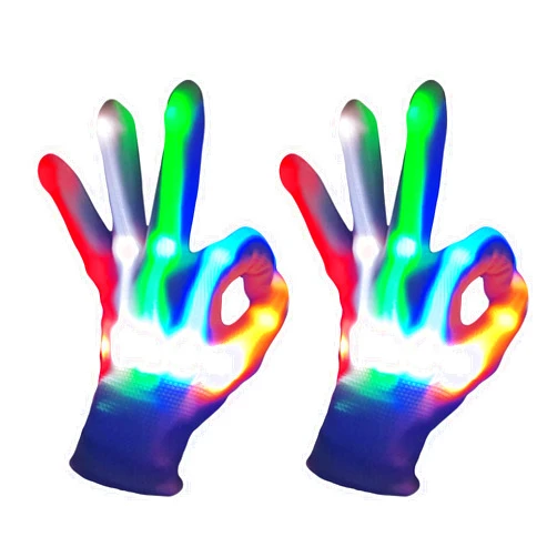 COLEDRE LED Gloves Girls Boys Toys Age 12+ Years Old Light up Gloves for Adults Cool Fun Gifts Toys for Halloween Christmas Carnival Birthday Parties (Large)