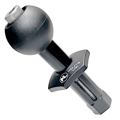 Mounts Lab MotoMount Ninja- Kawasaki Ninja Motorcycle for 12mm Hexagon Hole Mount/Fork stem Base Mount with 1inch(25mm) Ball- Compatible with Phone/Camera/GPS Mount(Adapter), black (ML-Ninja01)