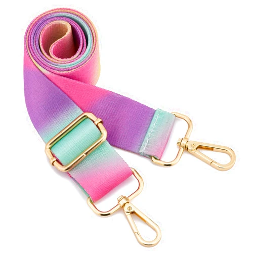 ZOOEASS Wide Shoulder Strap Adjustable Replacement Belt Guitar Style Crossbody Bag Handbag Strap Multicolor Canvas Straps(Wide:1.4in) (Color22)