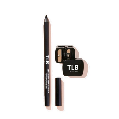 The Lip Bar | Straight Line Eyeliner + Sharpener Kit | Easily Glides for Simple Application | Long-Lasting, Waterproof and Smudge-Proof | Infused with Jojoba Oil | Black