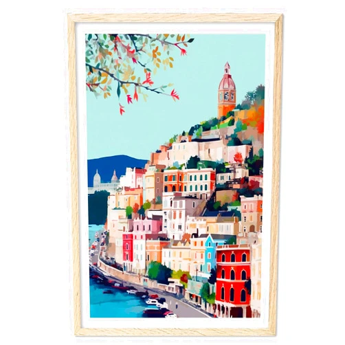 Miracle Spirit Atrani, Amalfi Coast Art Print, Amalfi Coast Decor, Italy Wall Art, Italy Poster, Travel Posters, Travel Posters Europe, Italian Coast, Italian Riviera, Travel Prints (UNFRAMED)