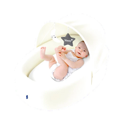 Biliboo Premium Baby Lounger - Must Have Baby Bassinet for Newborn, Infant and Toddler - Baby Nest Lounger - Baby Shower - Baby Registry - Lemon Meringue