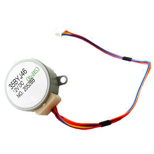 XJKGWdlC Mini Motor， 35BYJ46 Step Gear Motor, DC 5V 12V 300 Ohms, 24V Permanent Magnet Small Stepper Motor, Humidifier Repair Parts Mini Precision(12v 300 Ohms)