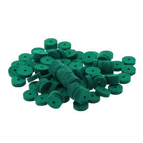 Esowemsn 90PCS Piano Felt Pad 22mm Piano Keyboard Wool Felt Washers Green Keyboard Balance Washers Piano Regulating Repair Parts Accessory