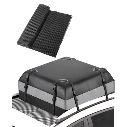 UBOG Roof Rack Pads,Rooftop Cargo Bag Mat,Car Accessories Roof Cargo Bag Protective Mat,Roof Mat Car Skid Proof Mat,Universal Roof Rack Pad for Protection from Car Roof Racks,Fits Most Vehicles