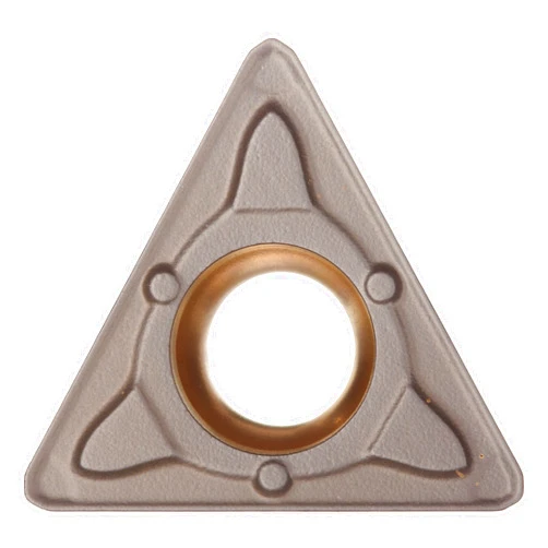 Sandvik Coromant CoroTurn 107 Wiper Carbide Turning Insert, TCMX, Triangle, WM Chipbreaker, GC4205 Grade, Multi-Layer Coating, TCMX 3(2.5)2-WM, 3/8