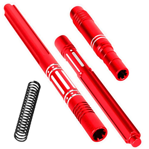 BRCatWPark RC Centor Driveshaft Axles Upgrades Part for 1/10 Granite Senton Vorteks 3S BLX(Mega550),Big Rock 3S BLX,1/8 Typhon Infraction 3S BLX(Mega550),Alloy Drive Shaft CVD Hop-Up,Red