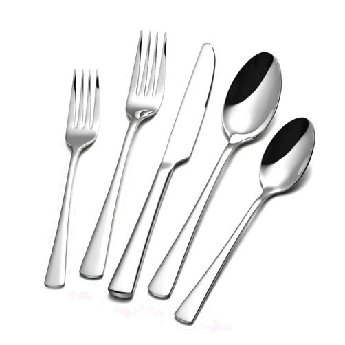 KINGSTONE 18/10 Stainless Steel Flatware, 20-Piece Forged Silverware Set for 4, Mirror Polished Cutlery Set Dishwaher Safe for Home, Restaurant, Wedding, Party