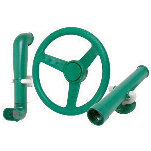 Swing Set Stuff Inc. Swing Set Stuff Periscope Telescope and Steering Wheel Kit SSS Logo Sticker Swing Set Attachment, Green