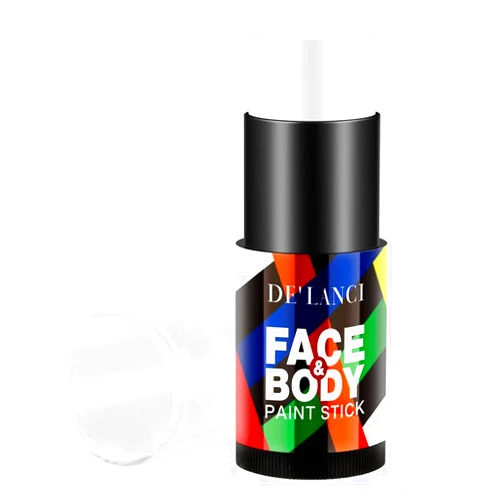 Ecofavor DE'LANCI Clown White Makeup Stick - Cream Blendable Body Paint Sticks for Sports, Halloween Cosplay - Joker, Zombie, Vampire, Skeleton