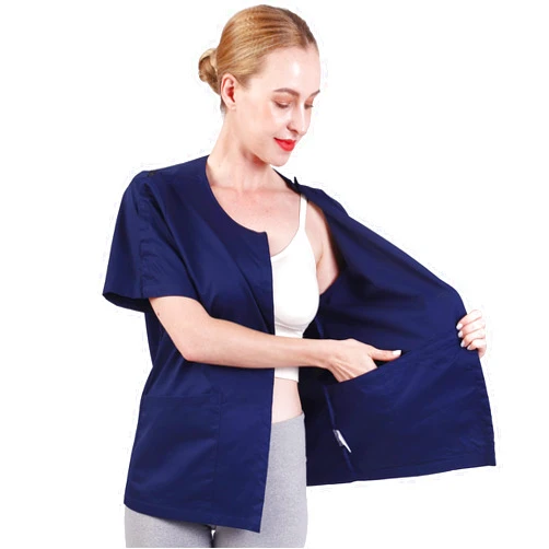 YAUOLIVE Post Surgery Shirt Post Mastectomy Clothing Surgery Shirt Mastectomy Recovery Clothing with Drain Management Pockets 02