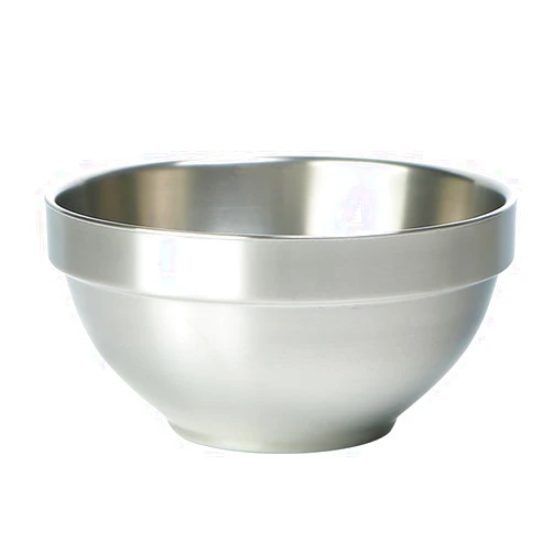 HUIOP Outdoor PureTi Double Layer Bowl 450ml Large Capacity Picnic Tableware Portable Barbecue Hiking Camping Bowl Home Dinner Bowl,450ml Large Capacity