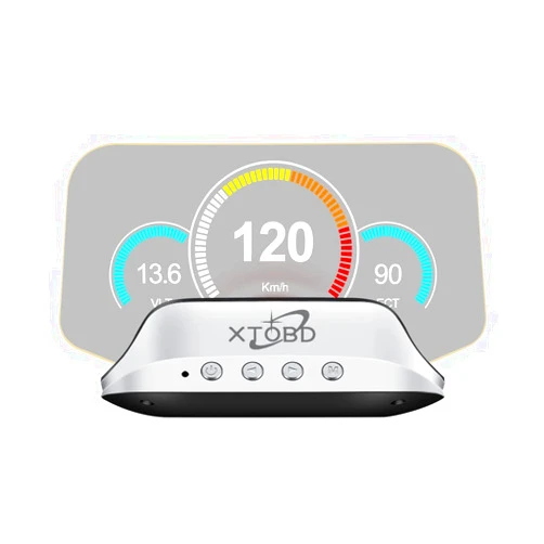 XTOBD C3 OBD Head Up Display Car HUD Digital Speedometer with Speed Alarm HD LCD Meter Display Suitable for Most Gasoline Vehicles After 2008