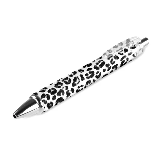 Generic Print Leopard Pattern Ballpoint Pens 0.5mm Fine Point Pen Retractable Ballpoints Flexible Round Barrel Work Pen 1 PCS