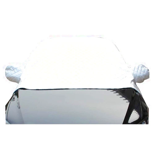 LSXIAO-Car Sun Shade Rear View Mirror Cover Anti-UV Anti-Freezing Snow Aluminum Foil Dustproof Sunscreen Used As A Front Windshield (Color : Silver, Size : One Size)
