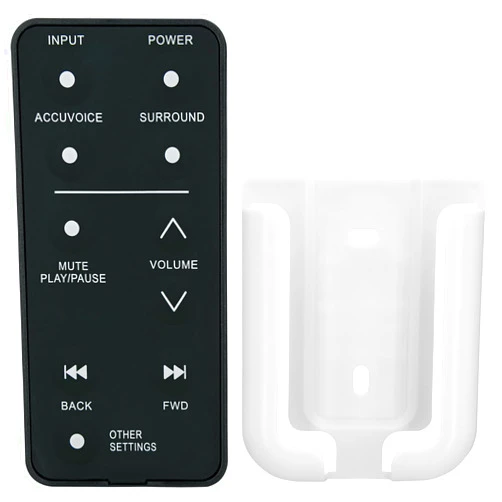 GENGQIANSI Replacement Remote Control for ZVOX Accuvoice Aluminum Sound Bar TV Speaker SB500 SB700 (with Mounting Bracket)