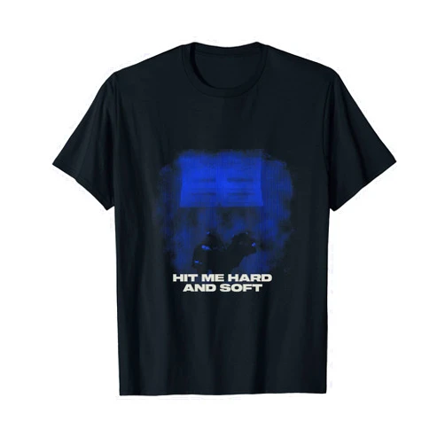 Billie Eilish Official Billie Eilish HIT ME HARD AND SOFT Blue Photo T-Shirt