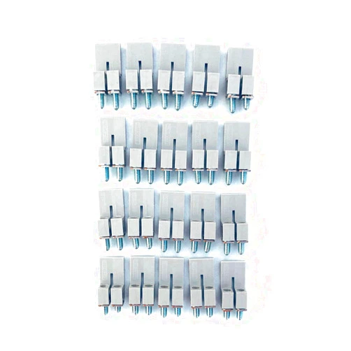 International Connector Dinkle DS2.5-02P DIN Rail Terminal Block Screw-Down Jumper for DK2.5 DKK2.5 2-Pole, Pack of 20 600V 25A 12-22AWG