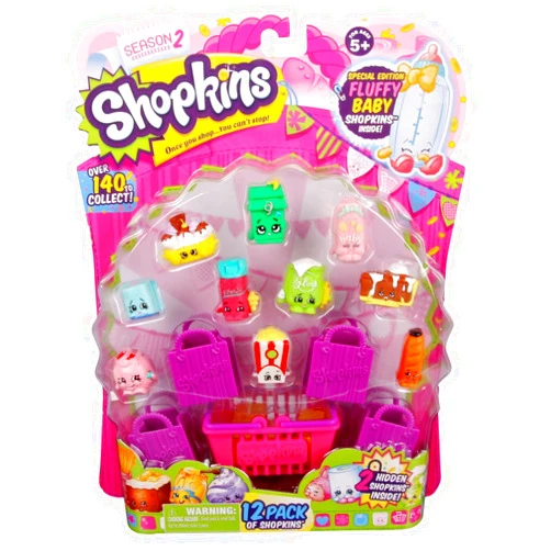 RANGS JAPAN Shopkins Season 2 Mini Packs Toys | Pack of 12 that Help to Enhance Shopping Imagination for Kid Above 3 | Complete Ultimate Collection | Different Cutest Characters May Vary in Every Pack