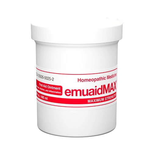 emuaid EMUAIDMAX Eczema Ointment, Maximum Strength Soothing Relief for Eczema, Psoriasis, Athlete’s Foot, Jock Itch, Rashes, Itchy, Dry, Irritated Skin and Minor Skin Irritations, 16oz
