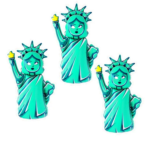CYMYLAR Giant Statue of Liberty Balloons 46 INCH 3Pack Independence Day Lady Liberty Decorations DIY New York City Party Decorations 4th of July Party Decorations
