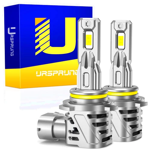 Ursprung 9005/HB3 Bulb, 22000 Lumens 700% High Brightness Plug-N-Play, Direct Installation Fog Light Bulbs, 1:1 Halogen Replacement Cooling Fan, Pack of 2