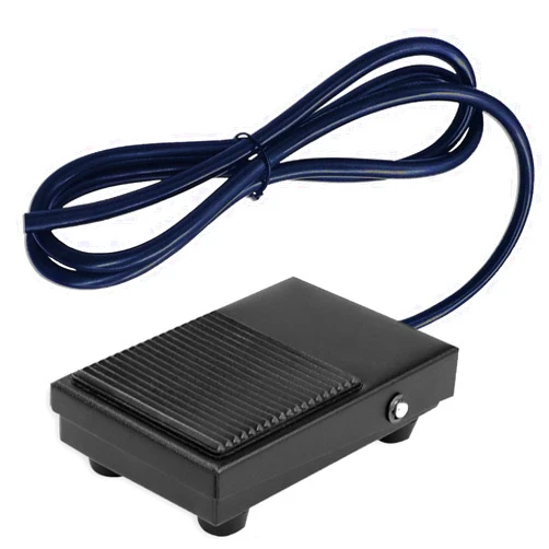 REDGOOSE Momentary Power Foot Pedal Switch 250VAC 10A SPDT 1NO1NC Heavy Duty Foot Switch with 6ft Cable Black