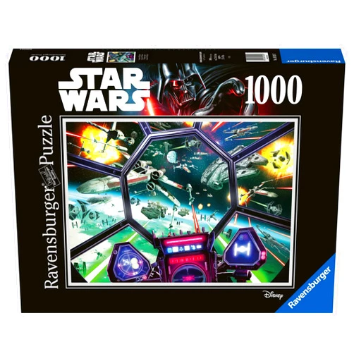 Ravensburger Star Wars: TIE Fighter Cockpit 1000 Piece Jigsaw Puzzle for Adults - 16920 - Every Piece is Unique, Softclick Technology Means Pieces Fit Together Perfectly