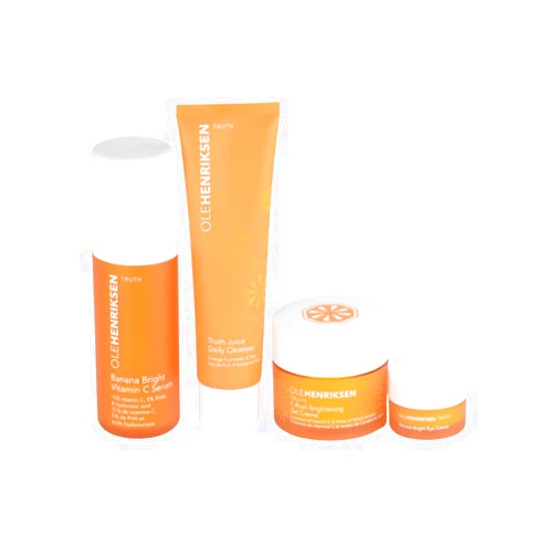 Ole Henriksen Olehenriksen Find Your Glow Brightening Skincare Set:: Truth Juice Daily Cleanser, Banana Bright Vitamin C Serum, C-Rush Brightening Gel Cream and Banana Bright+ Eye Crème