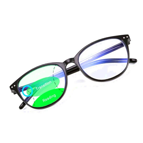 FEISEDY Progressive Multifocus Reading Glasses Men Women Computer Blue Light Blocking Readers B2557