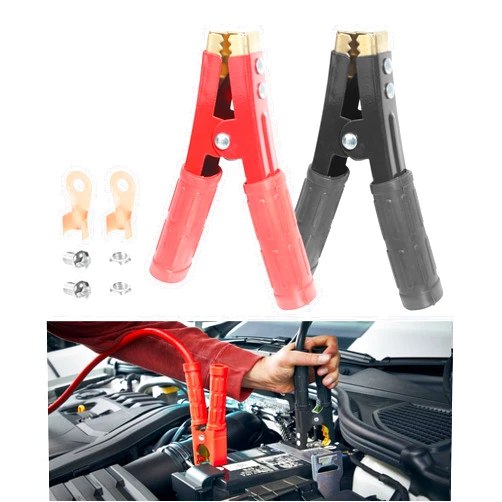 Bylikeho 2PCS Alligator Clips,Jumper Cable Clamps,Battery Clamps,Car Accessories Pure Copper Alligator Clips,1000A Car Alligator Clips,Battery Jumper Cable Clamps with PAC Handle for Car Truck SUV