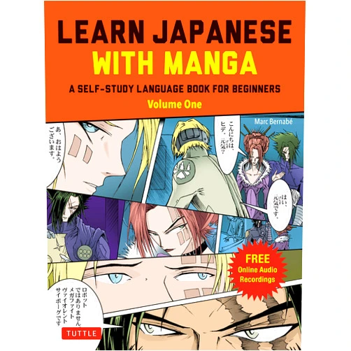 Marc Bernabe,Gabriel Luque Learn Japanese with Manga Volume One: A Self-Study Language Book for Beginners - Learn to read, write and speak Japanese with manga comic strips! (free online audio)