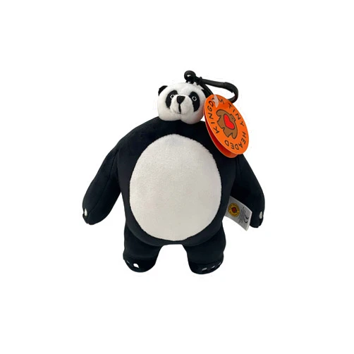 TINY HEADED KINGDOM Stuffed Animal, Panda Plush Toy for Girls and Boys, Adorable Bear Stuffed Animals, Big Plushies Small Head, Shrunken Head Bear, Bear Stuffed Animal with Small Head, 7 in