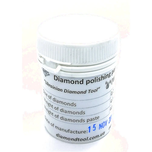 Ukrainian Diamond Tool Diamond Water-Based polishing Paste 0.5 Micron. 40g