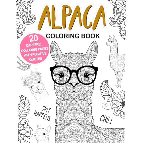 By PaperLand Publishing (Author) Alpaca Coloring Book: Easy and Relaxing Designs for Stress Relief and Fun, A Cute Animal Coloring Book for Alpaca Lovers, Perfect Gift Idea