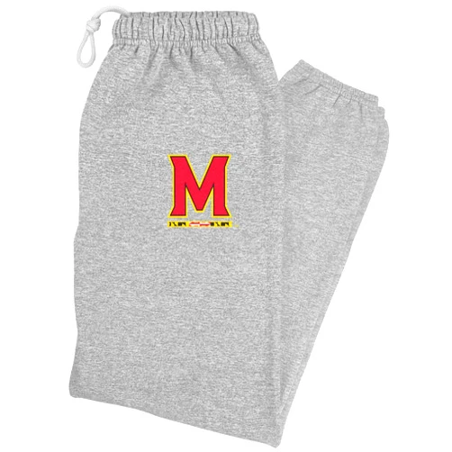 LOGOVISION Mens Jogger Sweatpants Collegiate Primary Logo Athletic Heather Collection