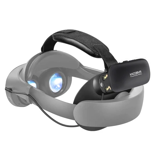 KKCOBVR Battery Head Strap with 10000 mAh Compatible with Meta Quest Pro Accessories Charging Dock Increase The Use Time by 2-3 Hour