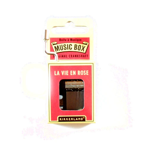 Kikkerland La Vie En Rose Crank Music Box